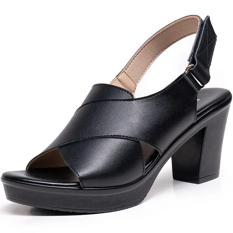 Women's Modern Genuine Leather Sandals