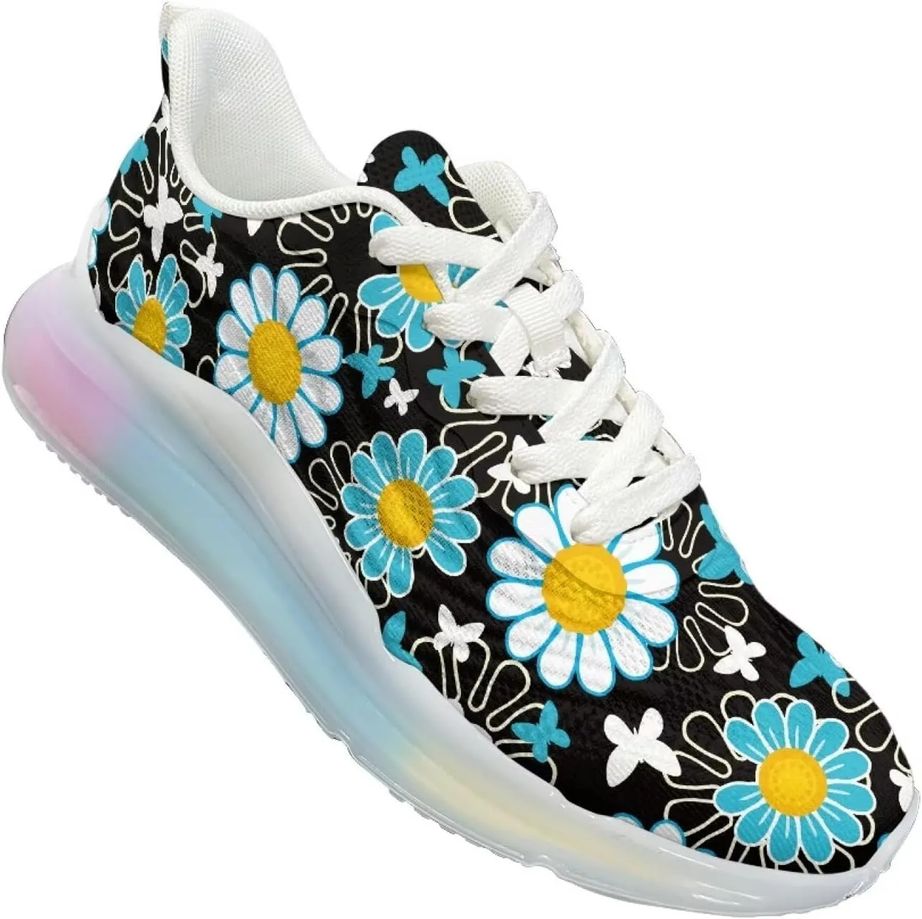 Women's Shoes Cozy Lightweight Workout Walking Running Sneaker Non-Slip Air Cushion Footwear Breathable Shoes Women US 6-11