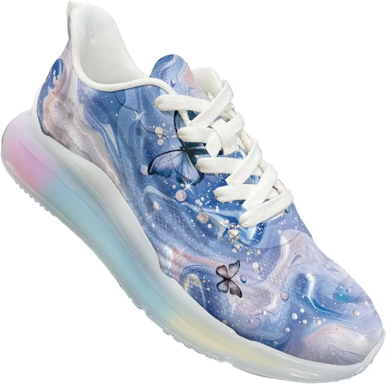 Women's Shoes Cozy Lightweight Workout Walking Running Sneaker Non-Slip Air Cushion Footwear Breathable Shoes Women US 6-11