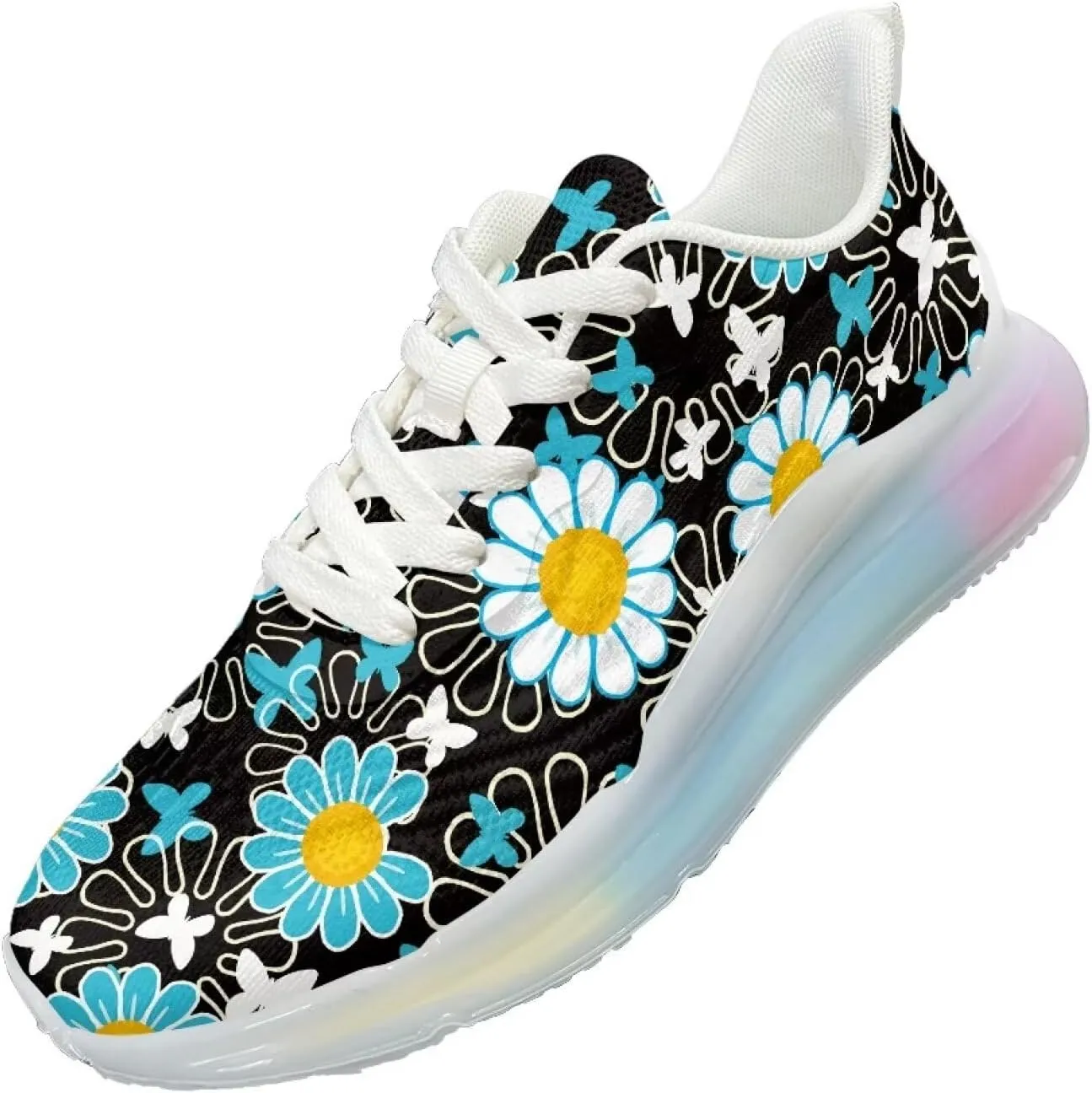 Women's Shoes Cozy Lightweight Workout Walking Running Sneaker Non-Slip Air Cushion Footwear Breathable Shoes Women US 6-11