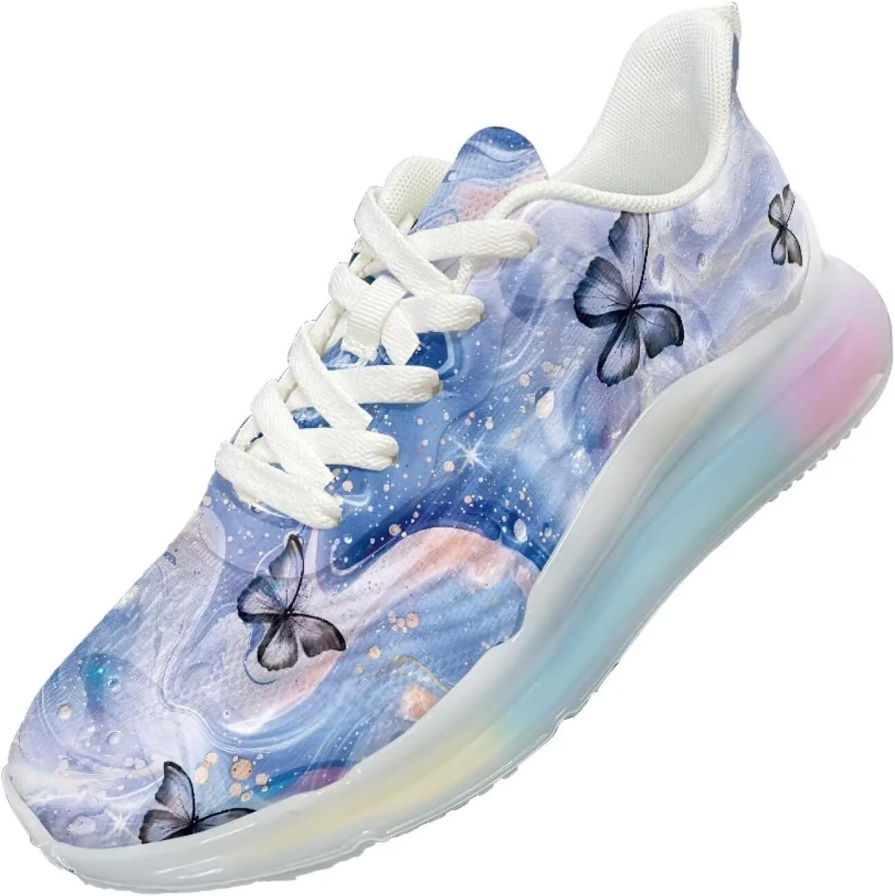 Women's Shoes Cozy Lightweight Workout Walking Running Sneaker Non-Slip Air Cushion Footwear Breathable Shoes Women US 6-11
