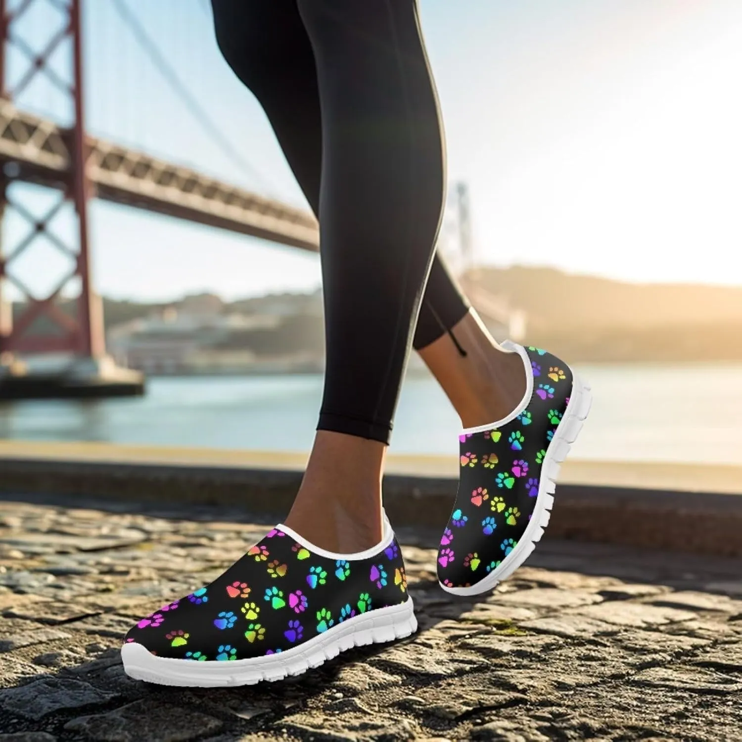 Women's Sneakers Casual Slip on Loafers Running Shoes Walking Footwear
