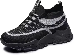 Womens Tennis Shoes for Walking, Slip-On Knit Mesh Running Shoes, Women Shoes Summer 2025 New Sneakers Breathable