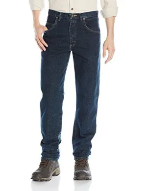 Wrangler Men's Rugged Wear Relaxed Fit Jean, Dark Tint, 44x30