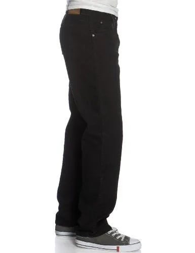 Wrangler Men's Rugged Wear Relaxed Fit Jean ,Overdyed Black,42x30