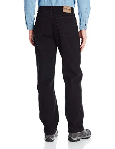 Wrangler Men's Rugged Wear Relaxed Fit Jean ,Overdyed Black,42x30