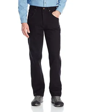 Wrangler Men's Rugged Wear Relaxed Fit Jean ,Overdyed Black,42x30